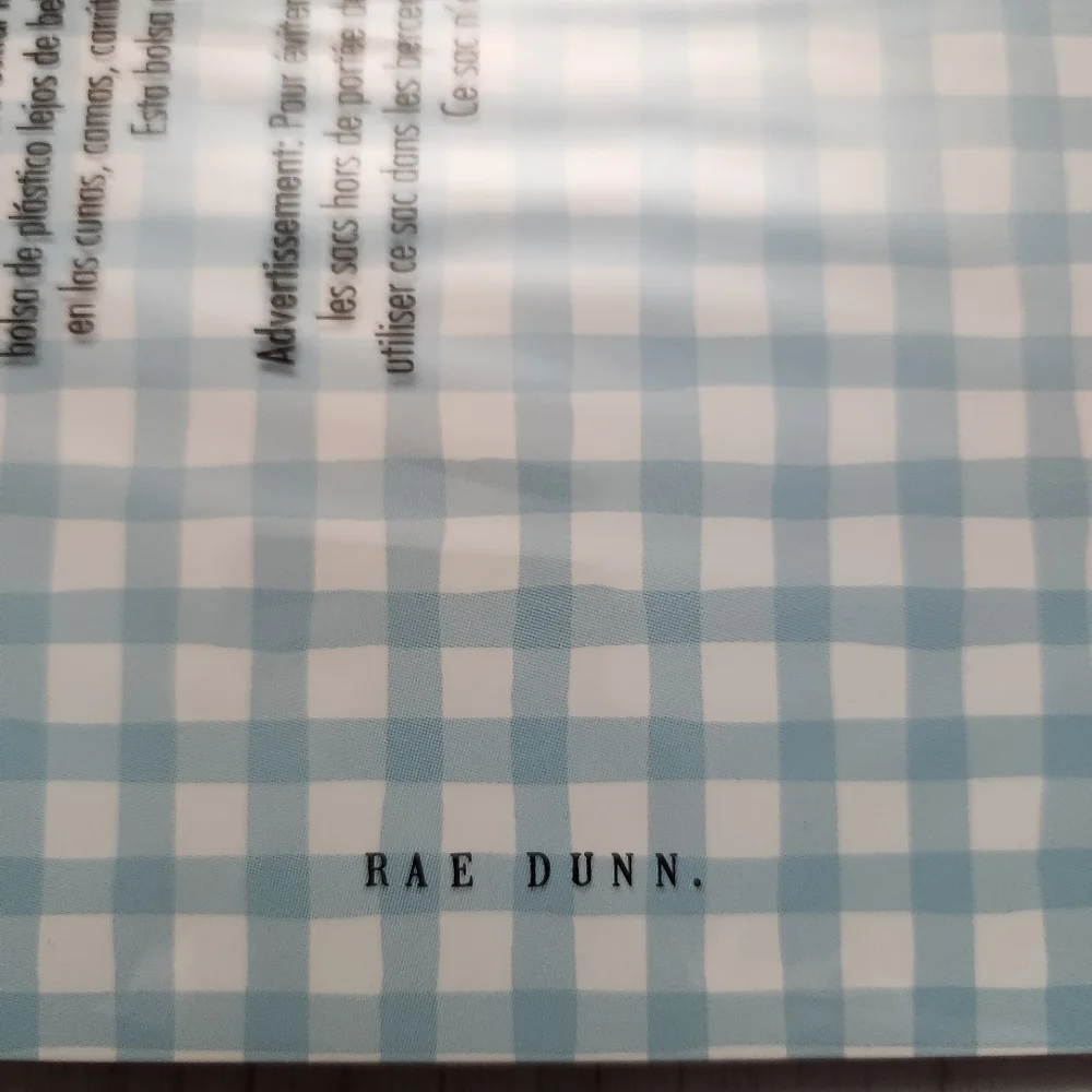 Rae Dunn 12 Gingham Home Office File Folders Pink Purple Blue